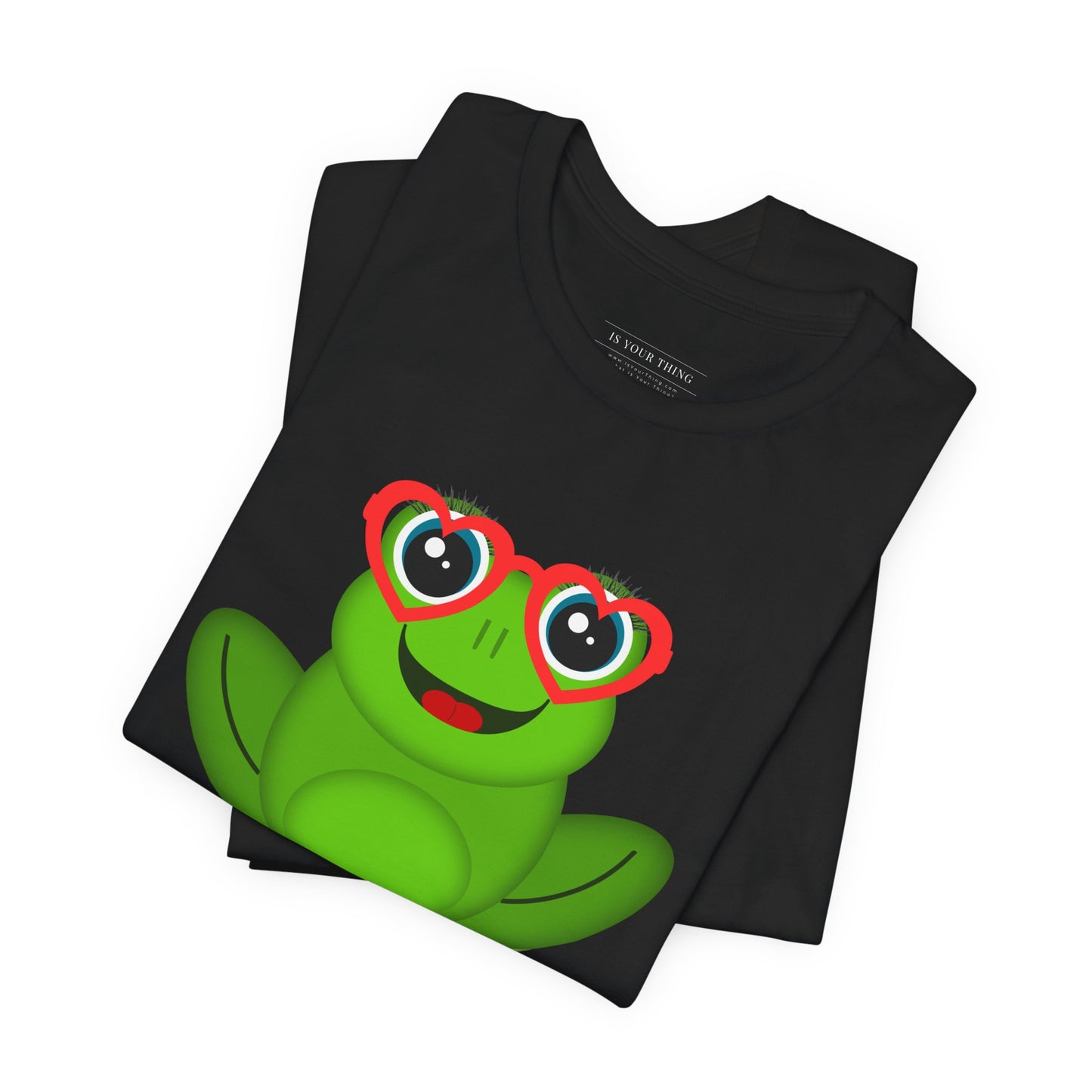 Frog - Heart-Glasses Happy Valentine's Day Unisex Tee