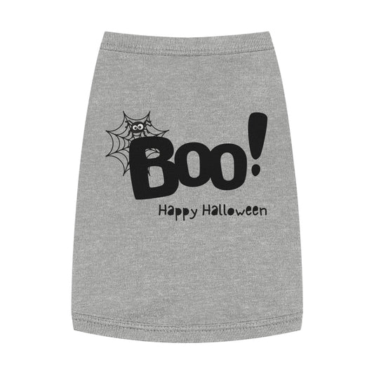 Boo Happy Halloween Pet Tank Top (Also Available in Adult Holiday Collection and Kids Holiday Collection)
