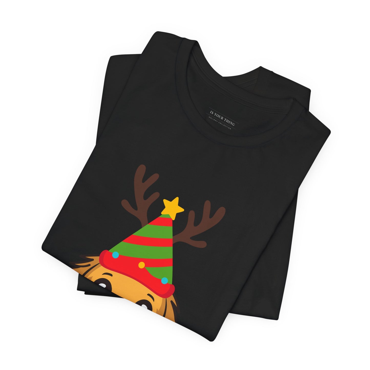 Merry Christmas Puppy Unisex Tee (Also Available in Kids Holiday Collection and Pet Holiday Collection)