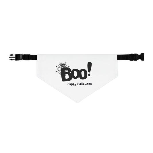 Boo Happy Halloween Pet Bandana Collar (Also Available in Adult Holiday Collection and Kids Holiday Collection)