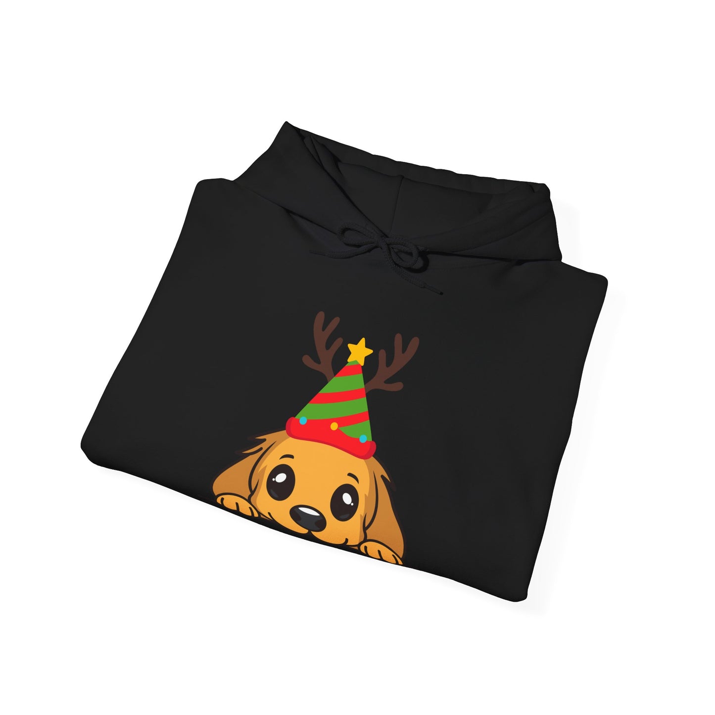 Merry Christmas Puppy Unisex Hoodie (Also Available in Kids Holiday Collection and Pet Holiday Collection)