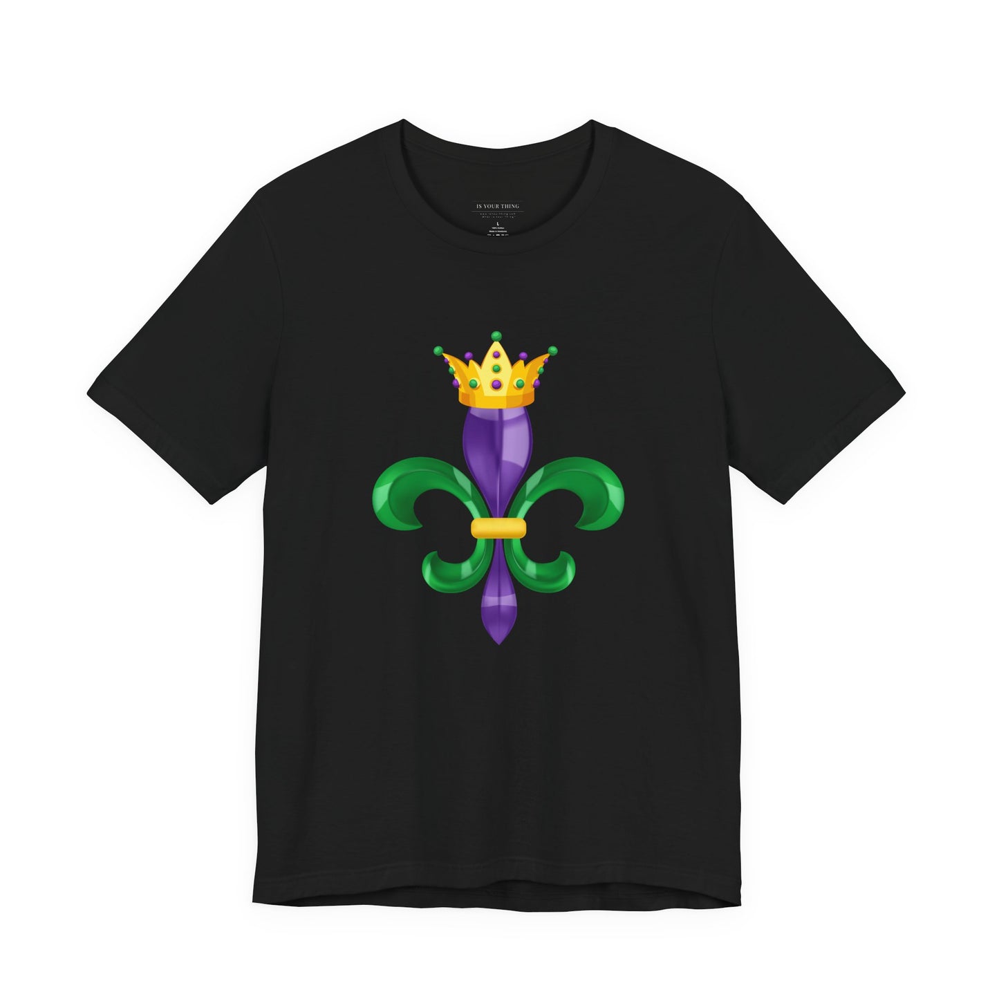 Mardi Gras Fleur‑de‑Lis Crown Unisex Tee