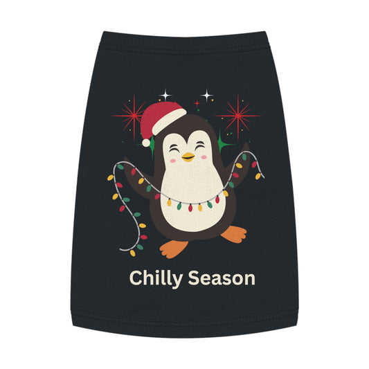 Penguin Chilly Season Pet Tank Top (Also Available in Adult Holiday Collection and Kids Holiday Collection)