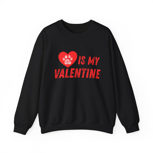 Paw Print Is My Valentine Unisex Sweatshirt