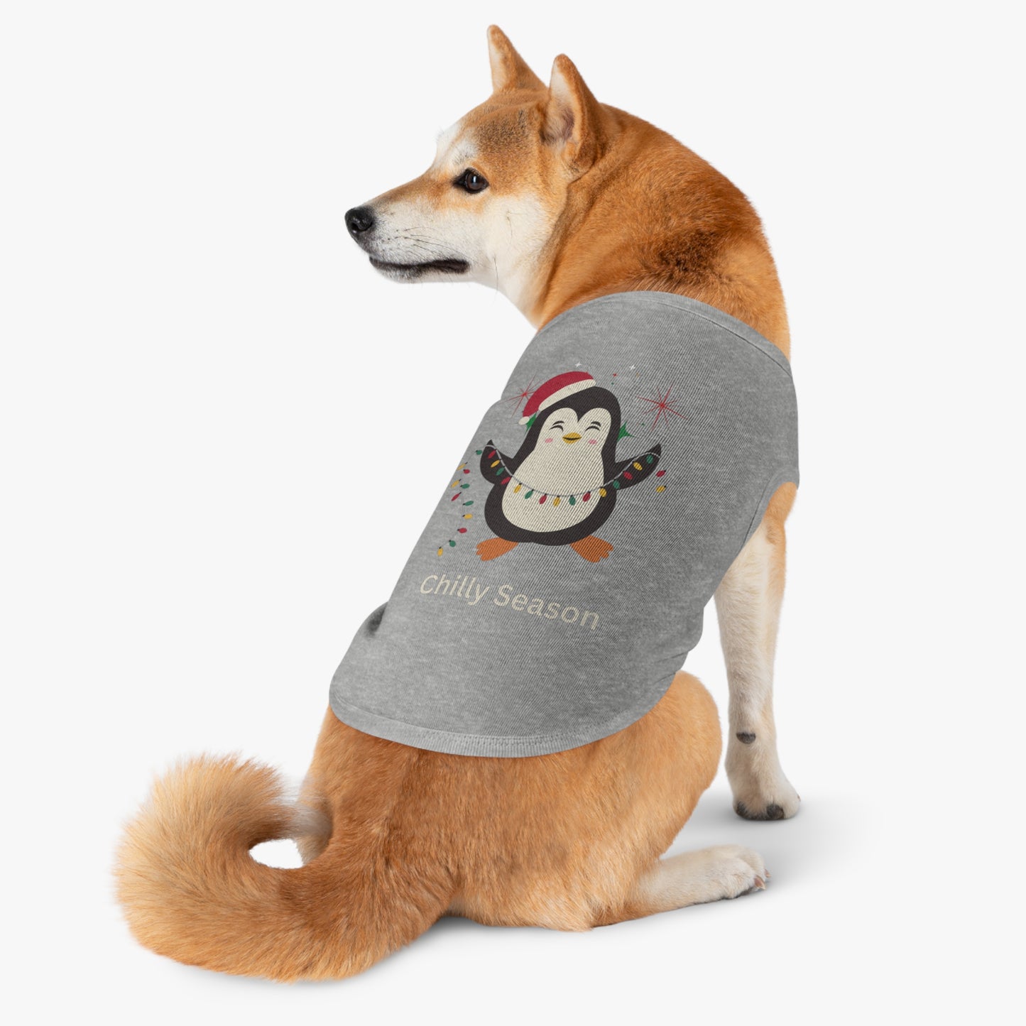 Penguin Chilly Season Pet Tank Top (Also Available in Adult Holiday Collection and Kids Holiday Collection)