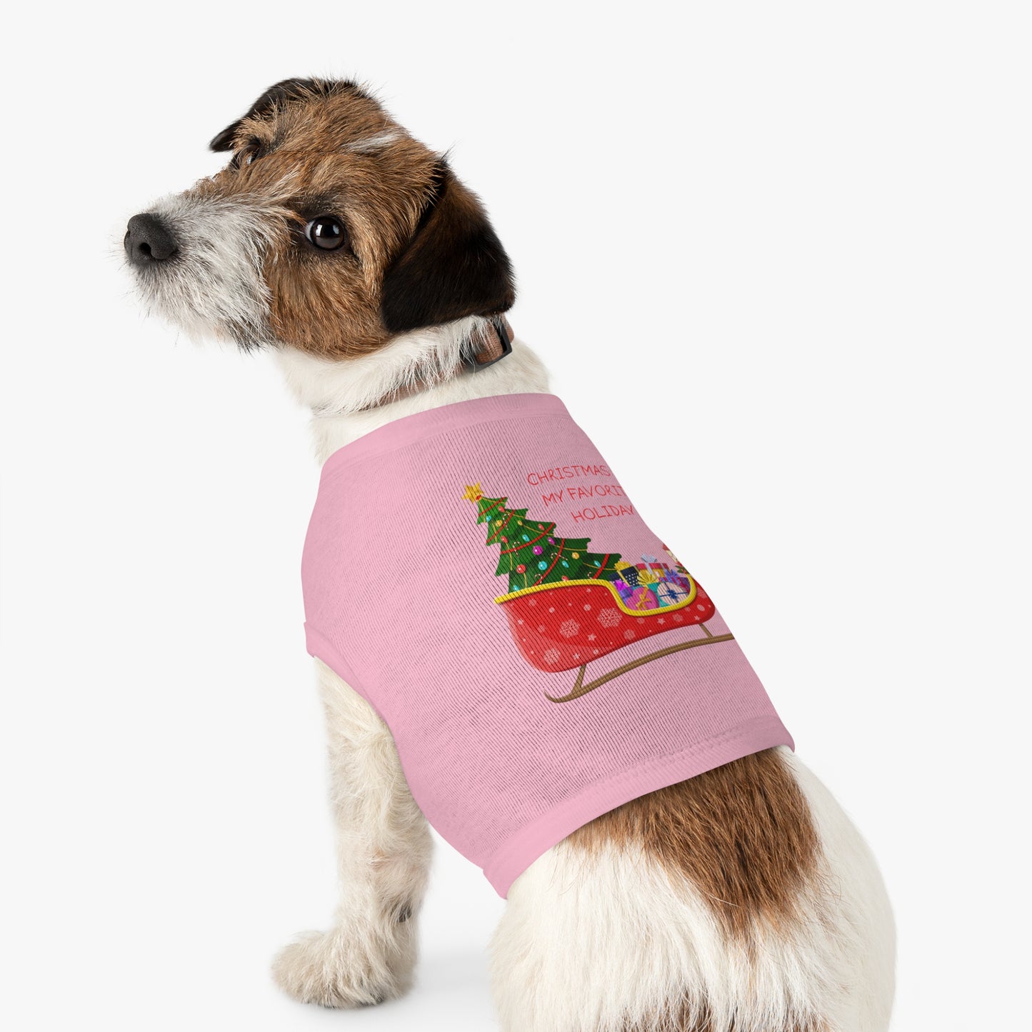 Christmas Is My Favorite Holiday Pet Tank Top (Also Available in Adult Holiday Collection and Kids Holiday Collection)