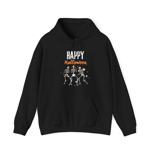Happy Halloween Skeleton Unisex Hoodie (Also Available in Kids Holiday Collection)