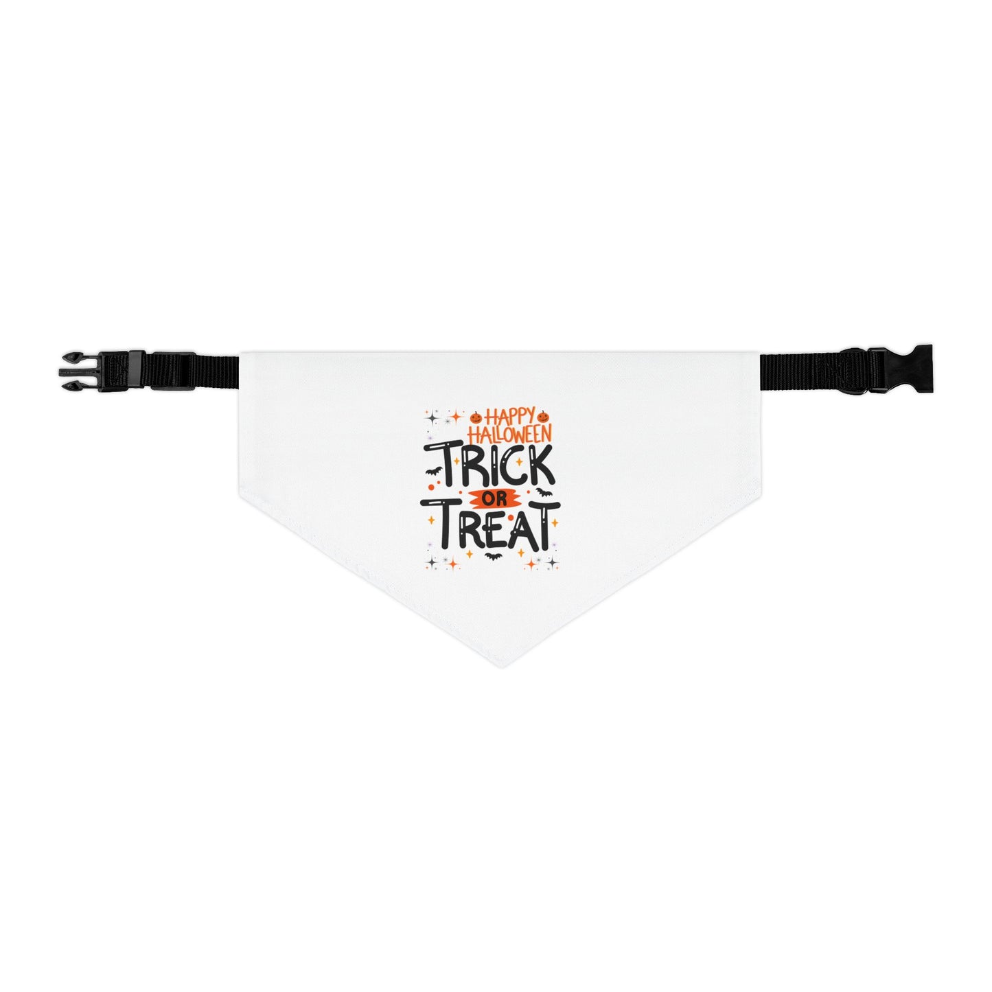 Happy Halloween Trick or Treat Pet Bandana (Also Available in Adult Holiday Collection and Kids Holiday Collection)