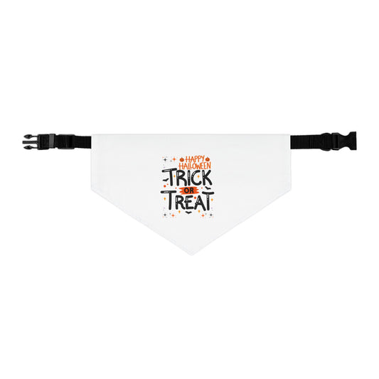 Happy Halloween Trick or Treat Pet Bandana (Also Available in Adult Holiday Collection and Kids Holiday Collection)
