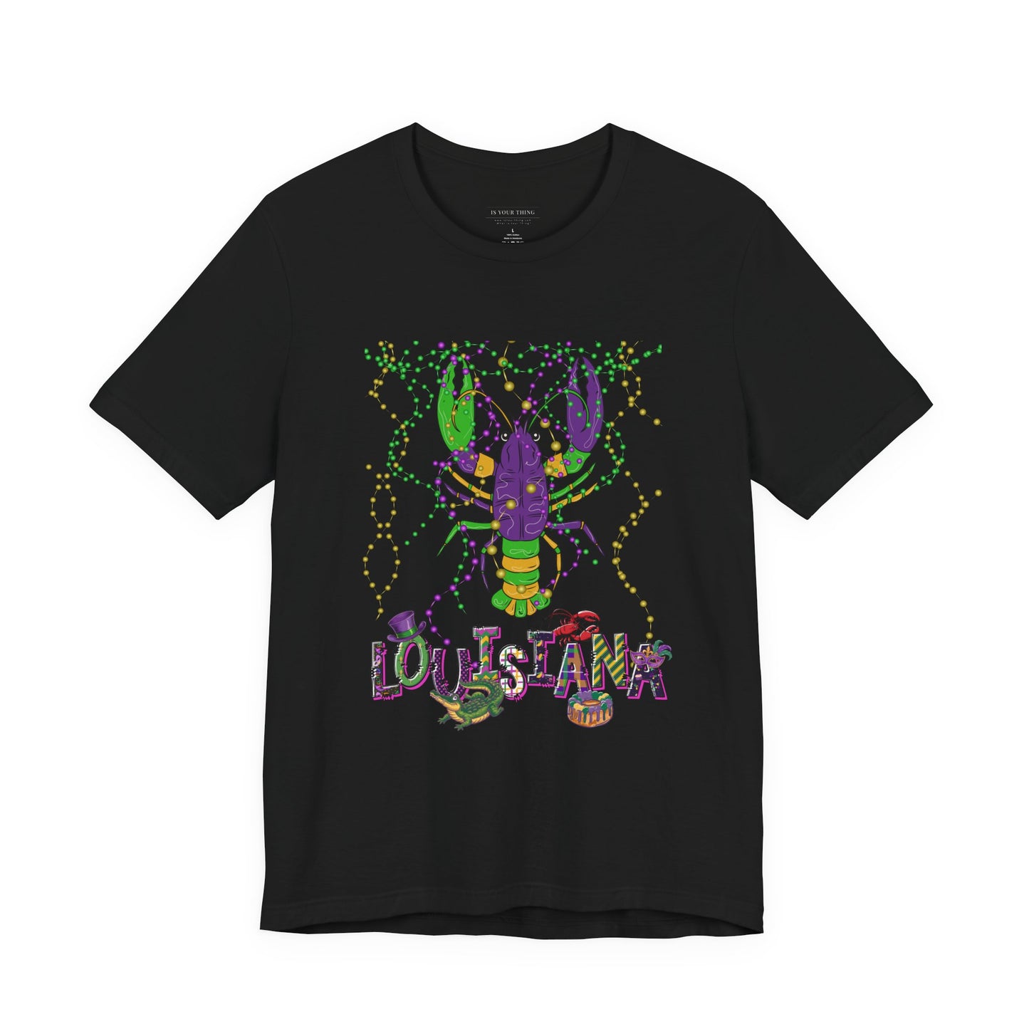 Mardi Gras Crawfish Louisiana Unisex Tee