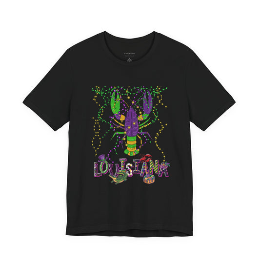 Mardi Gras Crawfish Louisiana Unisex Tee