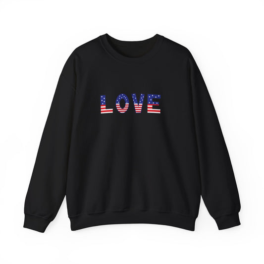 American Flag 'LOVE' Unisex Sweatshirt